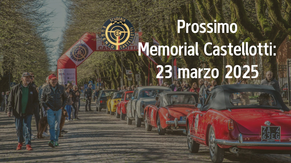 Prossimo Memorial Castellotti: 23 marzo 2025